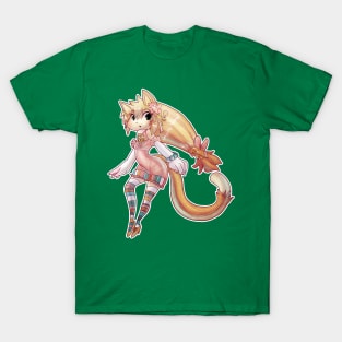 Pretty Blond Cat Girl T-Shirt